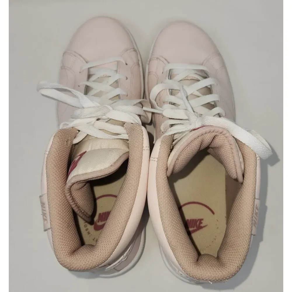 Nike Womens Size 10 Court Royale 2 Mid Soft Pink White Sneakers FD0286 600
